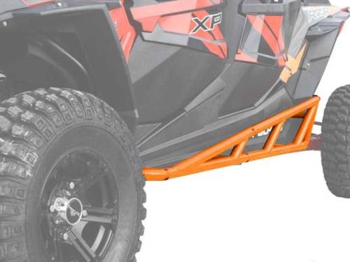 SuperATV - SuperATV Nerf Bars for Polaris (2014-23) RZR XP 4 1000 (4 Seater, Orange)