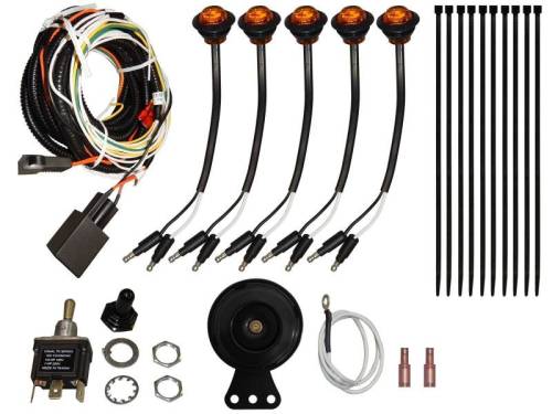 SuperATV - SuperATV Plug & Play Turn Signal Kit for Kawasaki (2015-26) Mule Pro (Toggle Switch and Dash Horn, No LED Strip Lights)