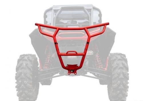 SuperATV - SuperATV Rear Bumper for Polaris (2018-21) RZR XP Turbo S (Red)