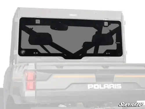 SuperATV - SuperATV Rear Glass Windshield for Polaris (2015-26) Ranger XP 1000