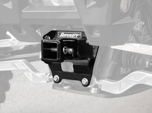 SuperATV - SuperATV Rear Receiver Hitch for Polaris (2018-21) RZR XP Turbo S (Black)