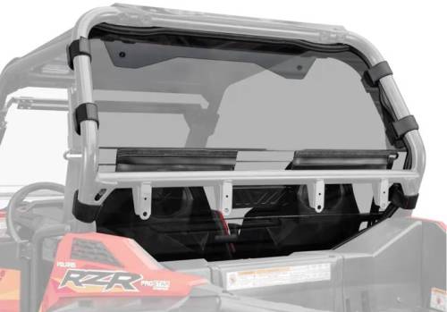 SuperATV - SuperATV Rear Vented Windshield for Polaris (2016-20) RZR S 1000