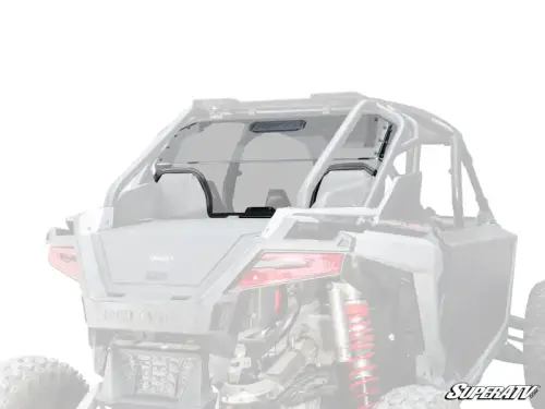SuperATV - SuperATV Rear Vented Windshield for Polaris (2020-24) RZR Pro XP (4 Seat w/ Rockford Fosgate Audio)