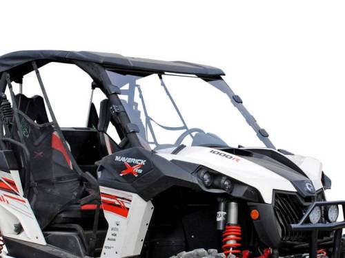 SuperATV - SuperATV Scratch Resistant Full Windshield for Can-Am (2013-18) Maverick