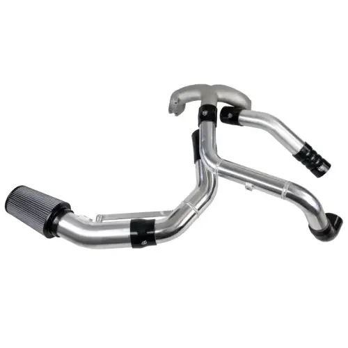 H&S Motorsports - H&S Motorsports Scorpion Piping Kit for Ford (2011-16) 6.7L Power Stroke (w/ Air Intake & 2015 Oil Feed Line, Raw Aluminum)