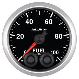 Autometer - Auto Meter Competition Series, Fuel Pressure 100psi w/ Warning
