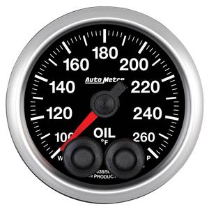 Autometer - Auto Meter Competition Series, Oil Temperature 100*-260*F w/ Warning