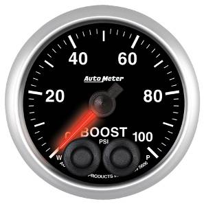 Autometer - Auto Meter Elite Series, Boost Pressure 100psi