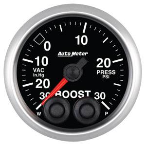 Autometer - Auto Meter Elite Series, Boost/Vacuum 30" HG/30psi