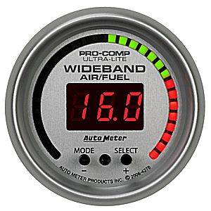 Autometer - Auto Meter Ultra Lite Series, Air Fuel Ratio-Wideband Pro (Full Sweep Electric) 