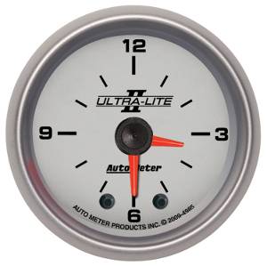 Autometer - Auto Meter Ultra Lite II Series, Clock (Full Sweep Electric)