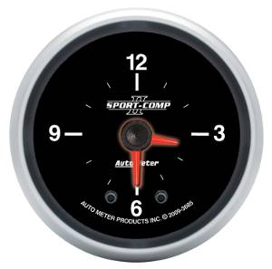 Autometer - Auto Meter Sport-Comp II Series, Clock (Full Sweep Electric)