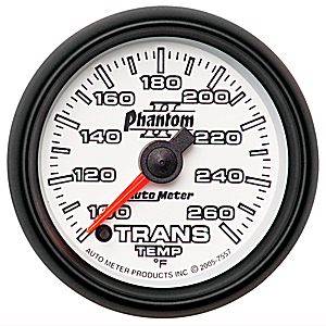 Autometer - Auto Meter Phantom II Series, Transmission Temperature 100*-260*F (Full Sweep Electric)