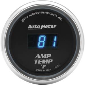 Autometer - Auto Meter Cobalt Series, Amplifier Temperature 0*-250*F (Full Sweep Electric)