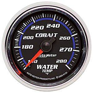 Autometer - Auto Meter Cobalt Series, Water Temperature 140*-280*F (Mechanical)
