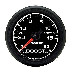 Autometer - Auto Meter ES Series, Boost/Vacuum 30"HG/20psi  (Mechanical)