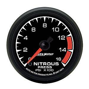 Autometer - Auto Meter ES Series, Nitrous Pressure 0-1600psi (Full Sweep Electric)