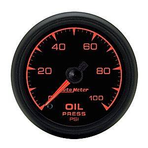 Autometer - Auto Meter ES Series, Oil Pressure 0-100psi (Full Sweep Electric)