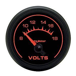 Autometer - Auto Meter ES Series, Voltmeter 8-18volts (Short Sweep Electric)
