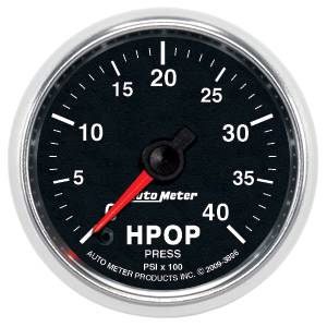 Autometer - Auto Meter GS Series, Diesel Fuel HPOP Pressure 0-4000psi 7.3L & 6.0L (Full Sweep Electric)