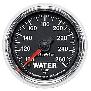 Autometer - Auto Meter GS Series, Water Temperature 100*-260*F (Full Sweep Electric)