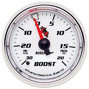 Autometer - Auto Meter C2 Series, Boost/Vacuum 30"HG/20psi (Mechanical)