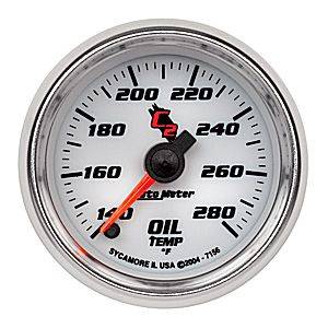 Autometer - Auto Meter C2 Series, Oil Temperature 140*-280*F (Full Sweep Electric)