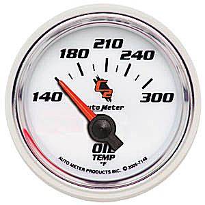 Autometer - Auto Meter C2 Series, Oil Temperature 140*-300*F (Short Sweep Electric)