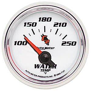 Autometer - Auto Meter C2 Series, Water Temperature 100*-250*F (Short Sweep Electric)