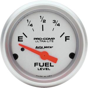 Autometer - Auto Meter Ultra Lite Series, Fuel Level (Short Sweep Electric) Pre '87 Mustang/ Pre '89 Ford