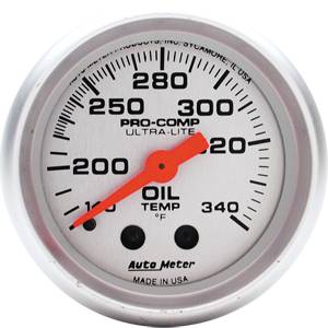 Autometer - Auto Meter Ultra Lite Series, Oil Tank Temperature 140*-340*F (Mechanical)