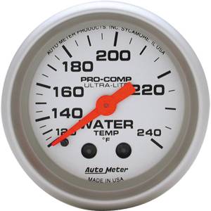 Autometer - Auto Meter Ultra Lite Series, Water Temperature 120*-240*F (Mechanical)