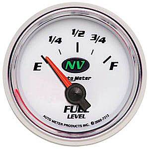 Autometer - Auto Meter NV Series, Fuel Level (Short Sweep Electric) GM