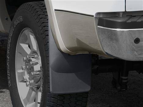 WeatherTech - WeatherTech Mud Flaps, Ford (2008-10) Super Duty, Rear (with OE Fender Flares) Black