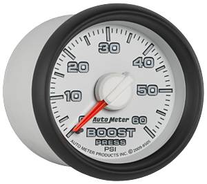 Autometer - Auto Meter Factory Match 2 Gauge Kit, Dodge (2003-09) 2500-3500, White Face/Red Pointer/Green Lighting (60psi Boost, EGT) - Image 3