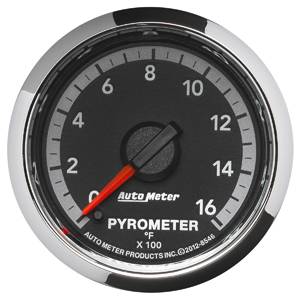 Autometer - Auto Meter Factory Match 3 Gauge Kit, Dodge (2010-14) 2500-3500 Gen 4, Black Face/Red Pointer (60psi Boost, EGT, & Trans. Temp.) - Image 3