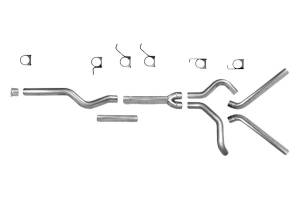 Exhaust - 4" Cat/DPF Back Dual Exit Exhaust - Diamond Eye Performance - Diamond Eye 4" Cat Back Exhaust, Ford (2003-07) F250/F350, 6.0L Power Stroke, Dual, T409 Stainless (No Muffler)
