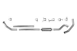 Exhaust - 4" Turbo/Down-Pipe Back Single Exit Exhaust