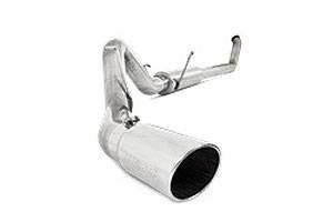 MBRP - MBRP 4" Turbo Back, Dodge (2003-2004) 2500/3500, 5.9L Cummins, Single Side Exit, T409 Stainless (4WD only)