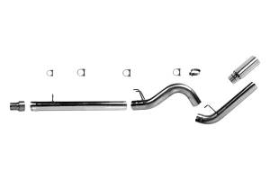 Exhaust - 5" Cat/DPF Back Single Exit Exhaust - Diamond Eye Performance - Diamond Eye 5" D.P.F. Back Exhaust, Ford (2008-10) F250/F350, 6.4L Power Stroke, Single, T409 Stainless