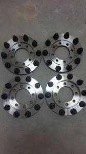 MADE IN THE USA 8 Lug 6.5/" To 8 x 6.5/" Wheel Adapter 2/" Spacer 9//16 Studs /& Nuts