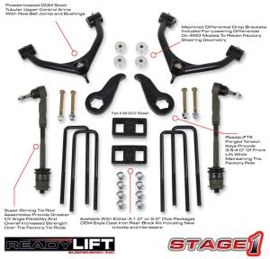 ReadyLIFT Suspension - ReadyLIFT Lift Kit, Chevy/GMC (2011-15) 2500 & 3500 2wd & 4x4, 4" front & 1" rear (Single Rear Wheel Only) - Image 2