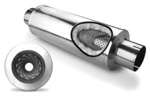 Exhaust - Universal Exhaust Pipe & Elbows - Diamond Eye Performance - Diamond Eye 4" Muffler, Aluminized (26") Louvered