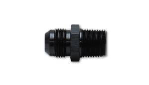 Adapter Fittings - Straight Adapter Fittings (AN to NPT) - Vibrant Performance - Vibrant Performance Straight Adapter Fitting, 0.25" NPT x -6AN, Anodized Black