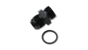 Vibrant Performance AN Flare to Straight Adapter Fitting with O-Ring, -10AN, Anodized Black
