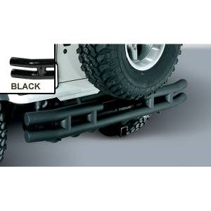 Rugged Ridge Double Tube Rear Bumper with Hitch, 3 Inch (1987-06) Jeep Wrangler YJ/TJ