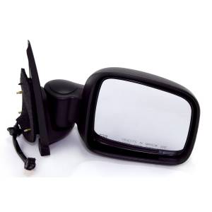 Right Side Black Power Heated Mirror; 02-07 Jeep Liberty KJ