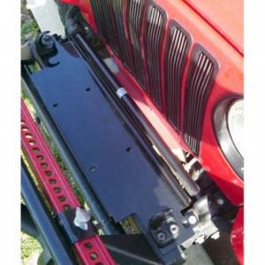 Winches - Winch Accessories & Parts - Rugged Ridge - Rugged Ridge Winch Mounting Plate (1987-06) Jeep Wrangler