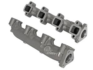 Engine Parts - Exhaust Manifolds - aFe - aFe Blade Runner Exhaust Manifold, Chevy/GMC (2001-16) 6.6L Duramax, Ported Ductile Iron