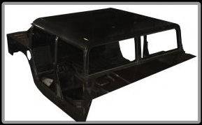 Advanced Vehicles Assembly - AVA Complete Humvee Hard Top with Roll Cage, 4 Door Truck Bed Back - Image 2